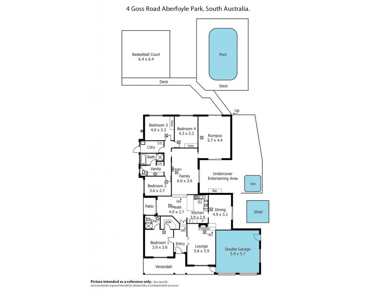4 Goss Road, Aberfoyle Park SA 5159 Floorplan