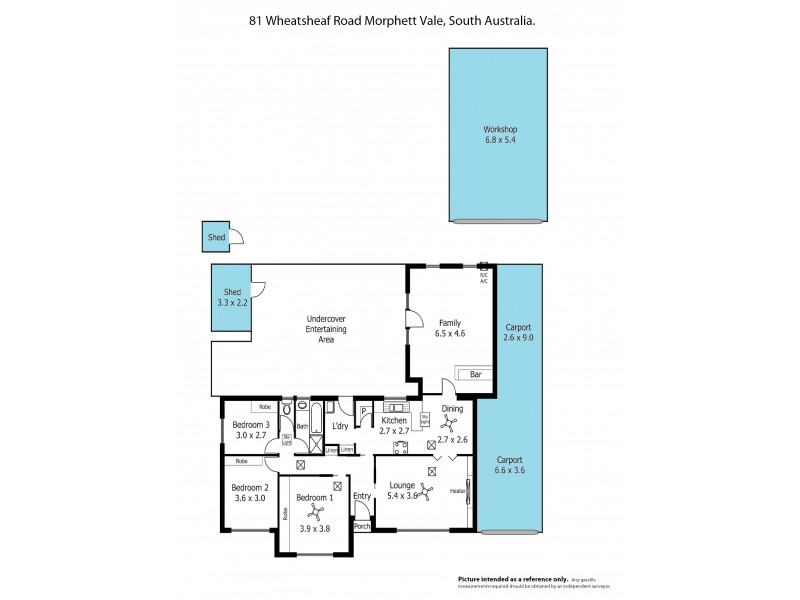 81 Wheatsheaf Road, Morphett Vale SA 5162 Floorplan