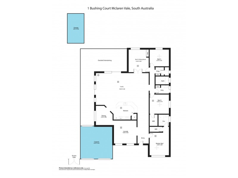 1 Bushing Court, Mclaren Vale SA 5171 Floorplan