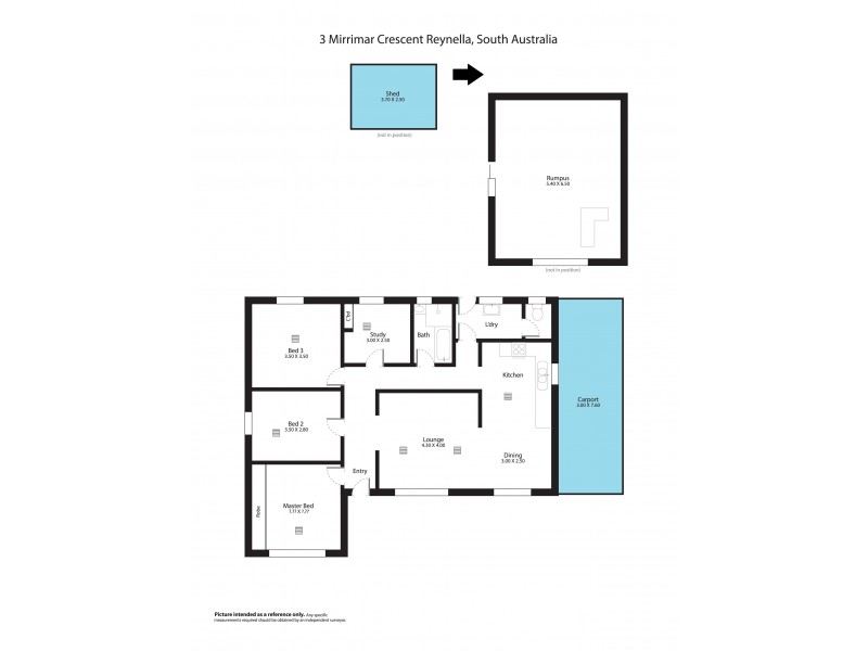 3 Mirrimar Crescent, Reynella SA 5161 Floorplan