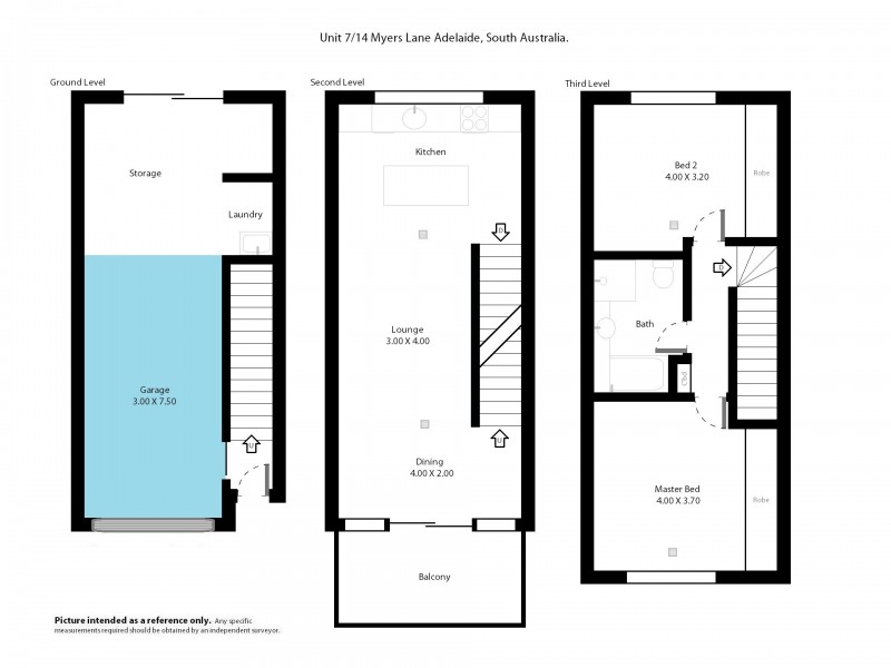 7/14 Myers Lane, Adelaide SA 5000 Floorplan