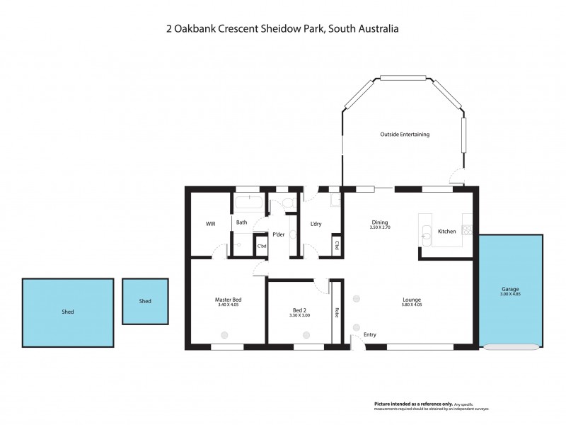2 Oakbank Crescent, Sheidow Park SA 5158 Floorplan