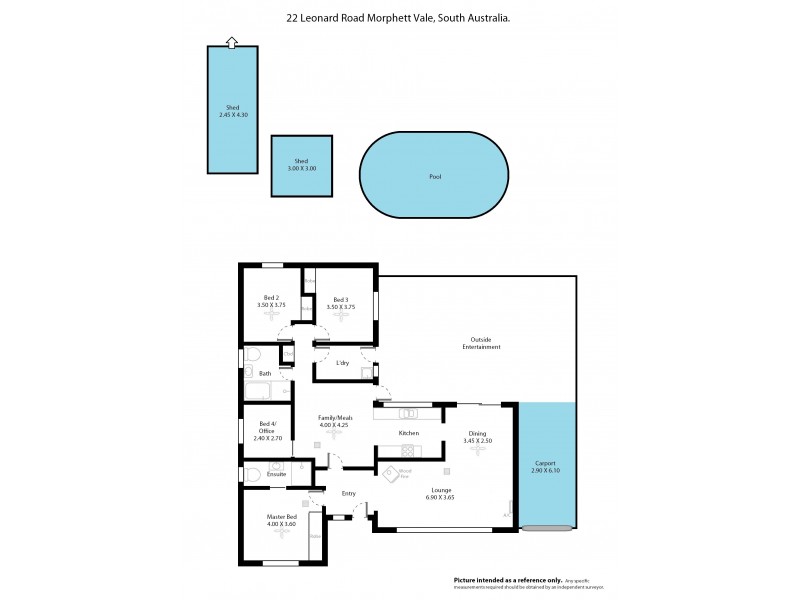 22 Leonard Road, Morphett Vale SA 5162 Floorplan