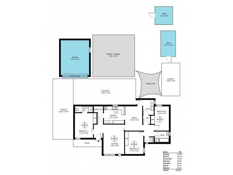 6 Vistula Court, Hackham West SA 5163 Floorplan