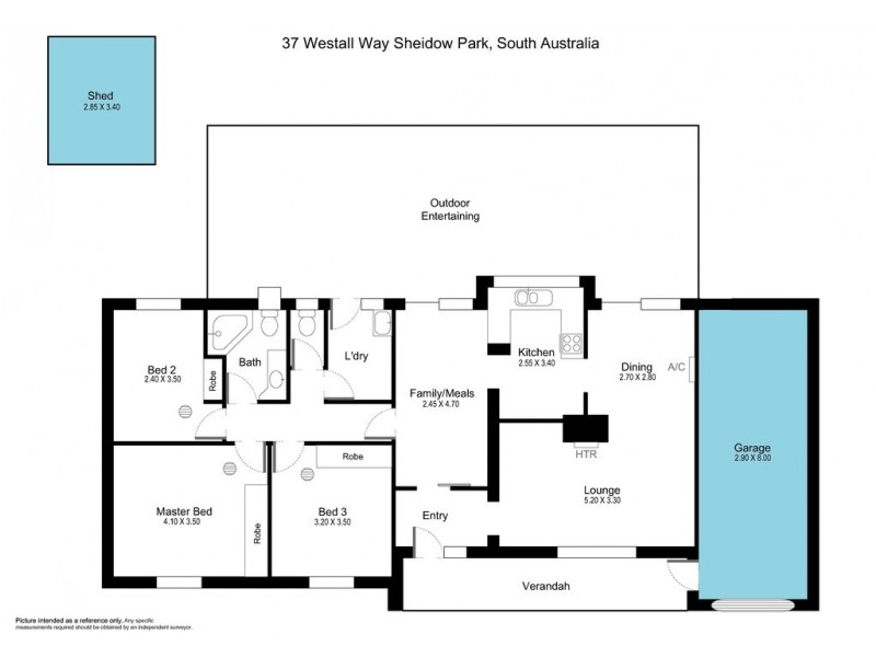 37 Westall Way, Sheidow Park SA 5158 Floorplan