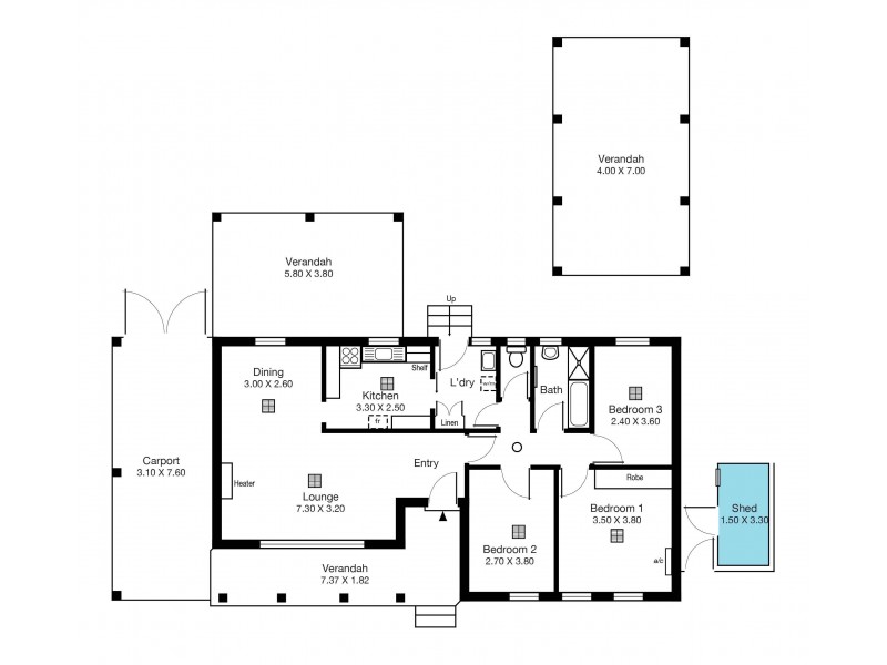 21 Germaine Street, Morphett Vale SA 5162 Floorplan