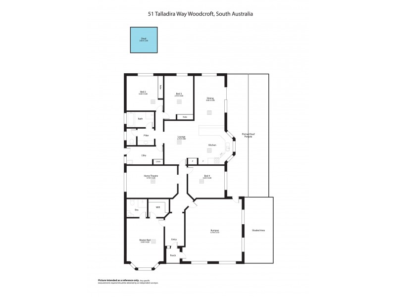 51 Talladira Way, Woodcroft SA 5162 Floorplan