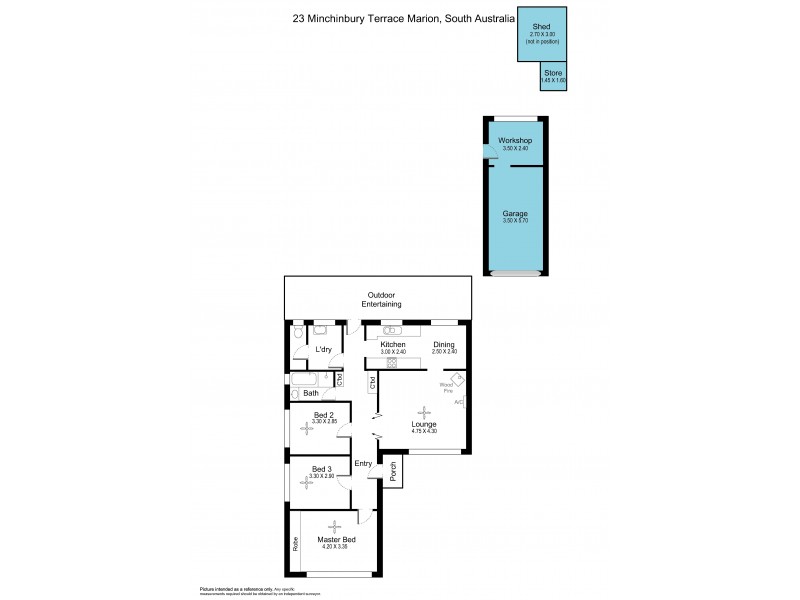 23 Minchinbury Terrace, Marion SA 5043 Floorplan