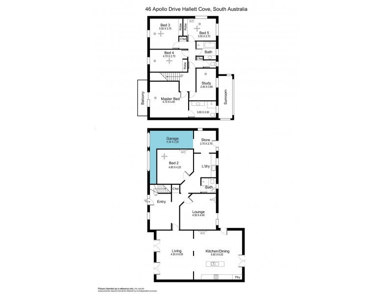 46 Apollo Drive, Hallett Cove SA 5158 Floorplan