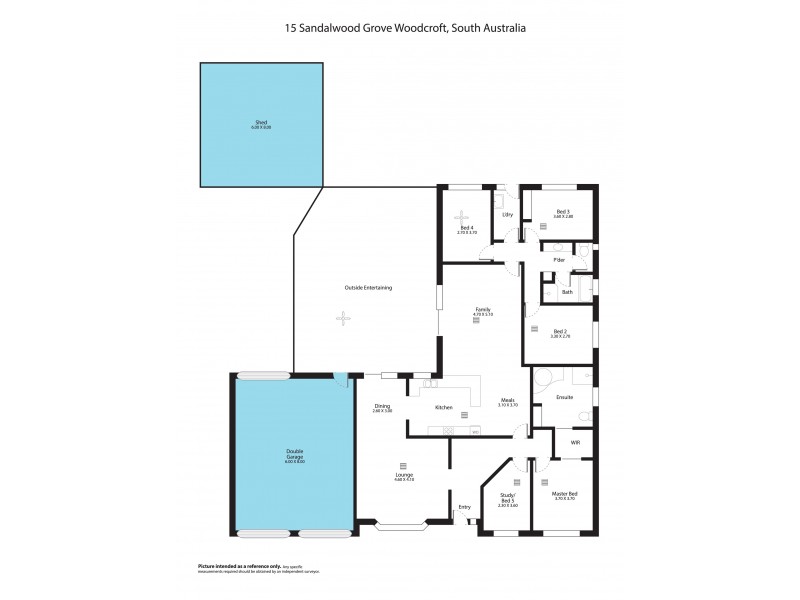 15 Sandalwood Grove, Woodcroft SA 5162 Floorplan