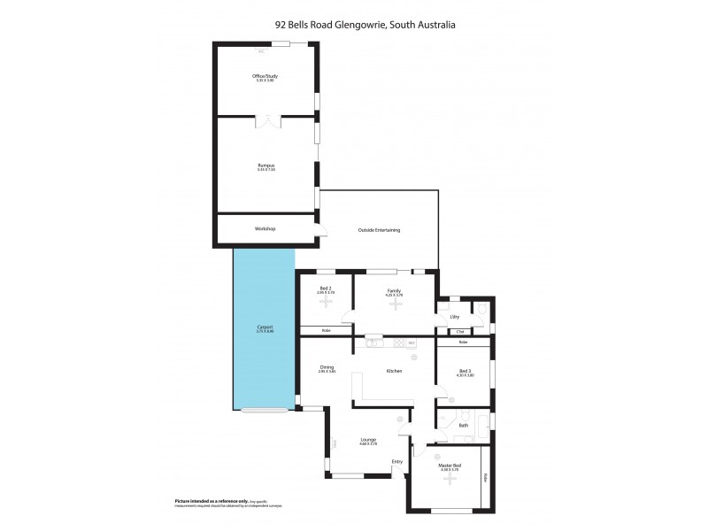 92 Bells Road, Glengowrie SA 5044 Floorplan