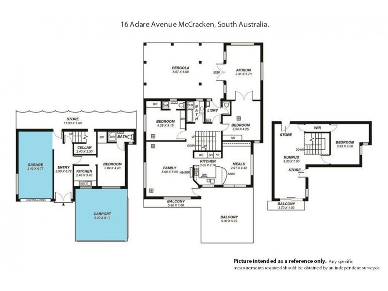 16 Adare Avenue, Mccracken SA 5211 Floorplan