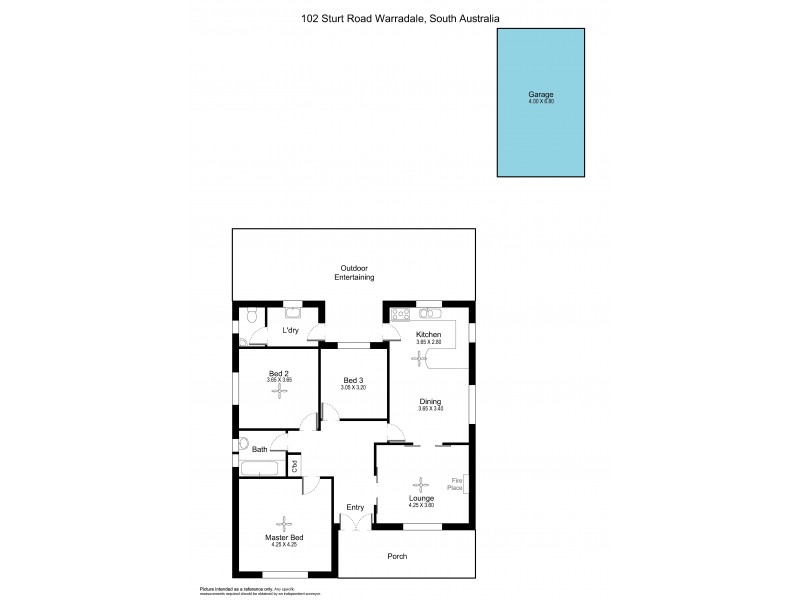 102 Sturt Road, Warradale SA 5046 Floorplan