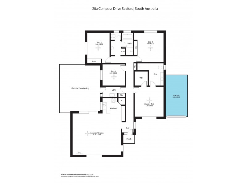 20A Compass Drive, Seaford SA 5169 Floorplan
