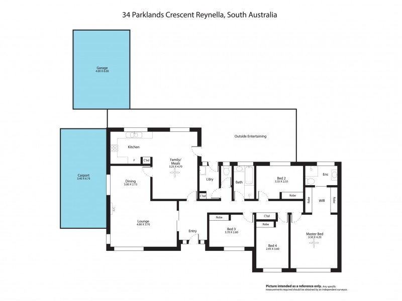 34 Parklands Crescent, Reynella SA 5161 Floorplan