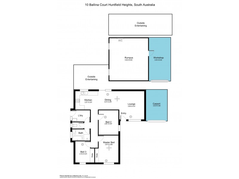 10 Ballina Court, Huntfield Heights SA 5163 Floorplan