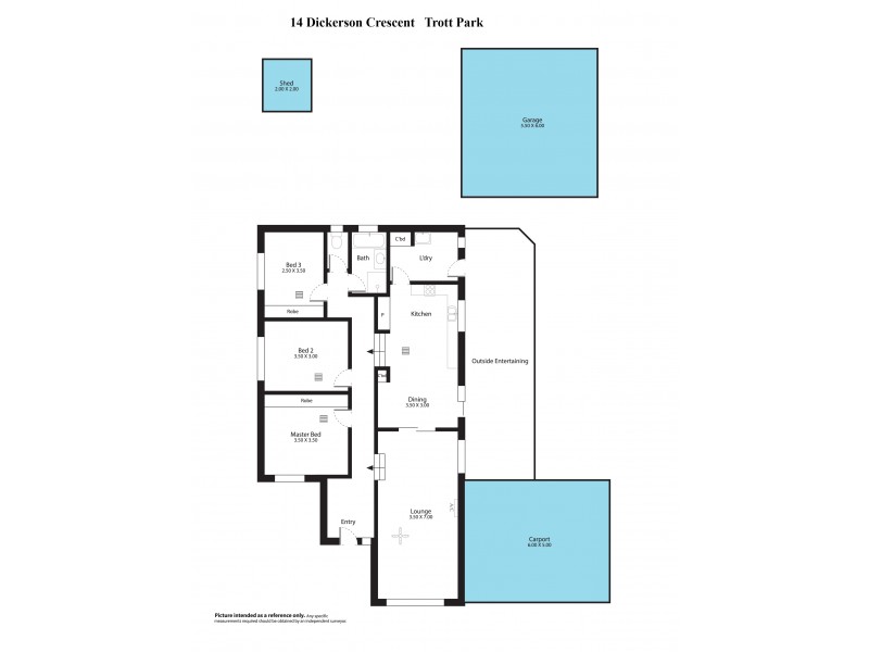 14 Dickerson Crescent, Trott Park SA 5158 Floorplan