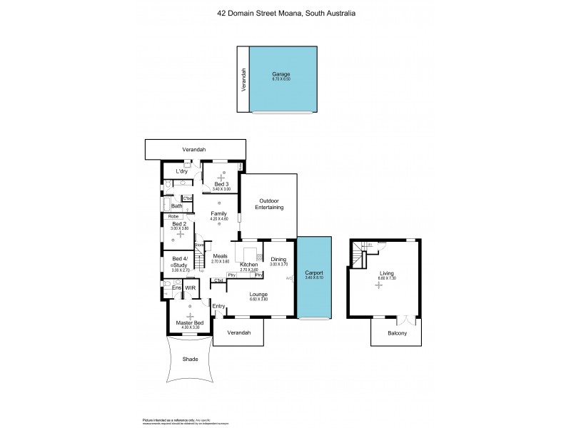 42 Domain Street, Moana SA 5169 Floorplan