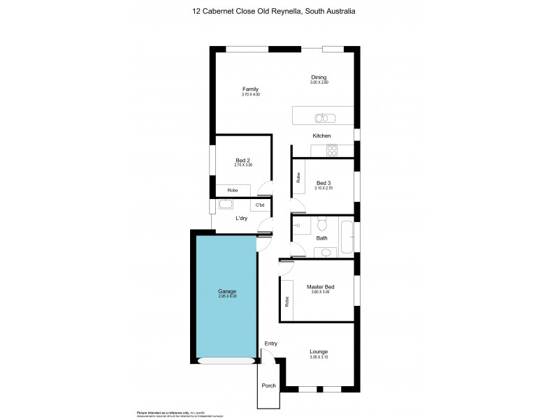 12 Cabernet Close, Old Reynella SA 5161 Floorplan