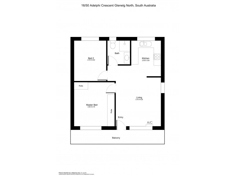 16/50 Adelphi Crescent, Glenelg North SA 5045 Floorplan