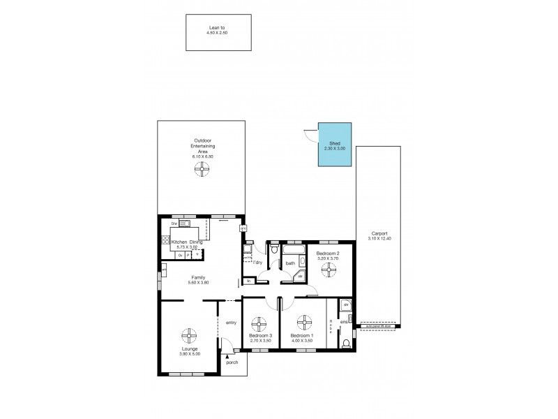 31 Martin Road, Morphett Vale SA 5162 Floorplan
