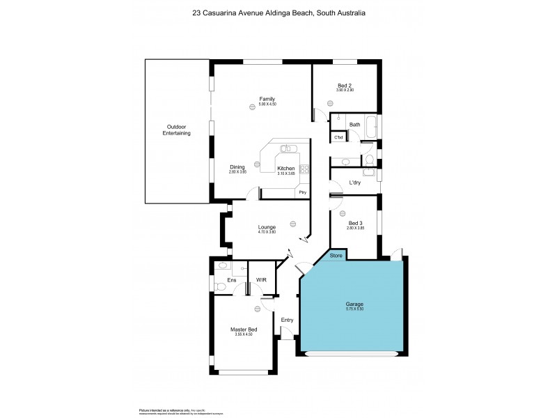 23 Casuarina Avenue, Aldinga Beach SA 5173 Floorplan