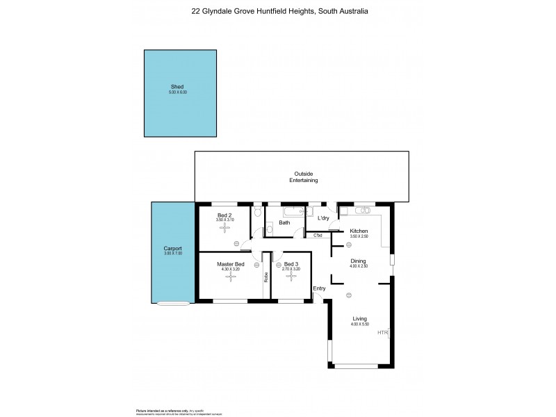 22 Glyndale Grove, Huntfield Heights SA 5163 Floorplan