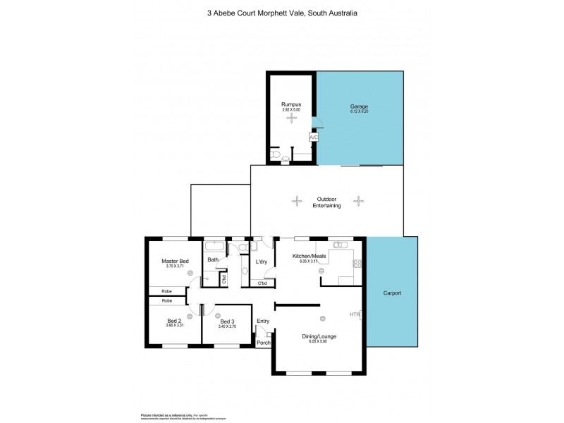 3 Abebe Court, Morphett Vale SA 5162 Floorplan