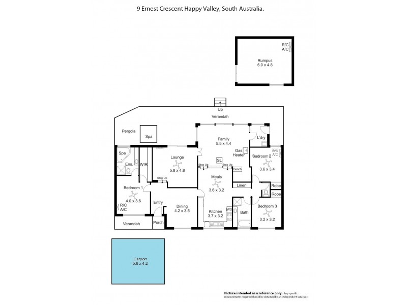 9 Ernest Crescent, Happy Valley SA 5159 Floorplan