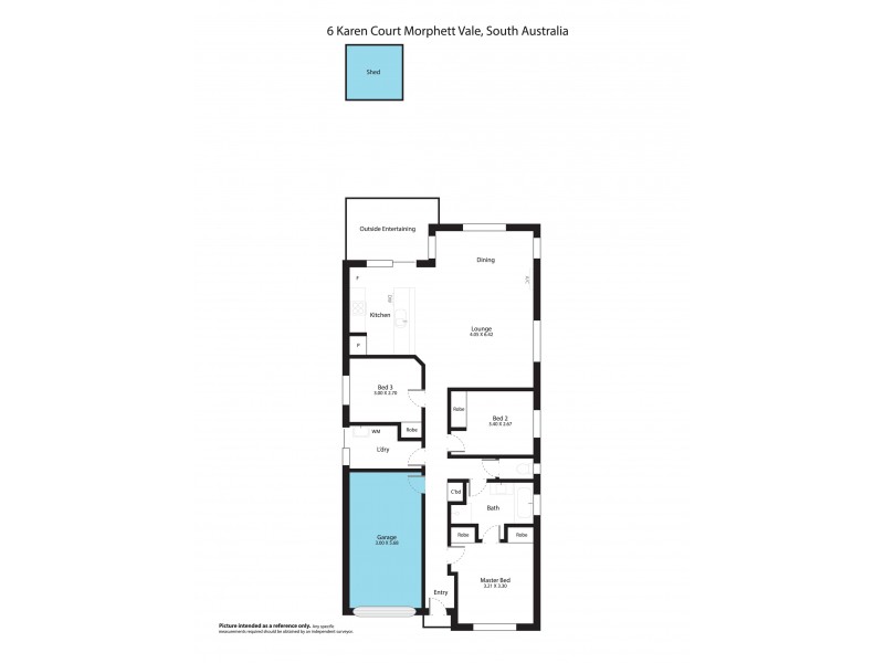 6 Karen Court, Morphett Vale SA 5162 Floorplan
