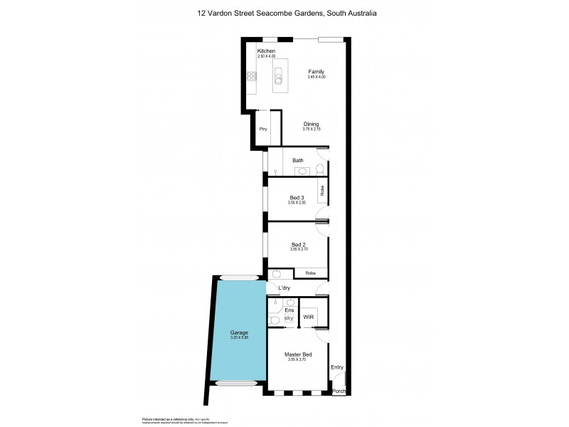 12 Vardon Street, Seacombe Gardens SA 5047 Floorplan