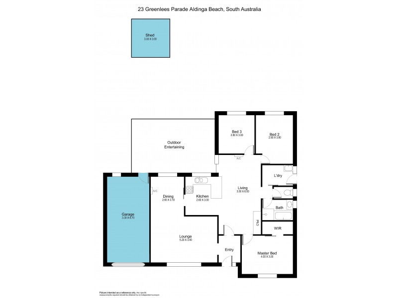 23 Greenlees Parade, Aldinga Beach SA 5173 Floorplan