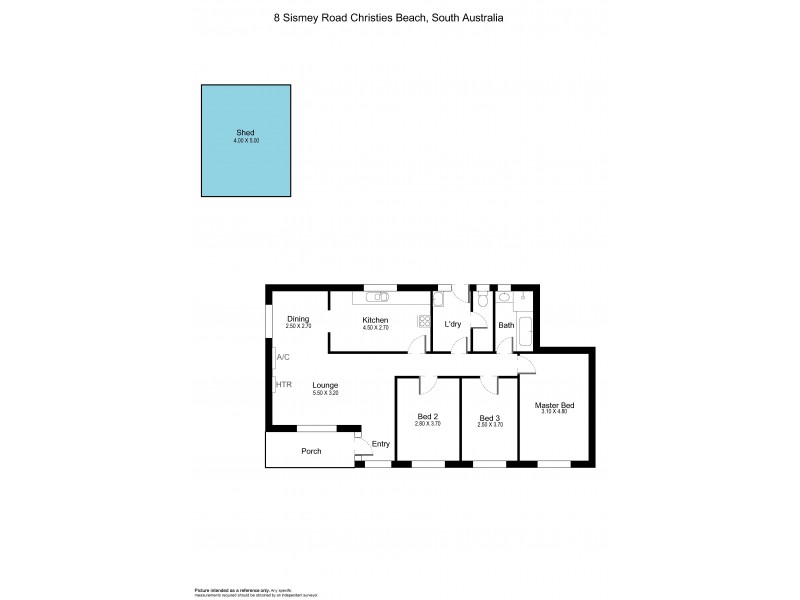 8 Sismey Road, Christies Beach SA 5165 Floorplan