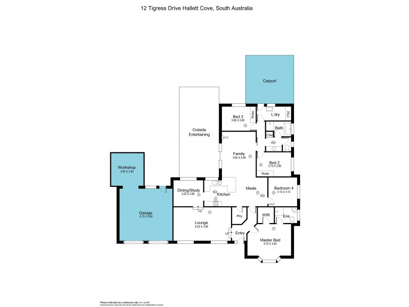 12 Tigress Drive, Hallett Cove SA 5158 Floorplan