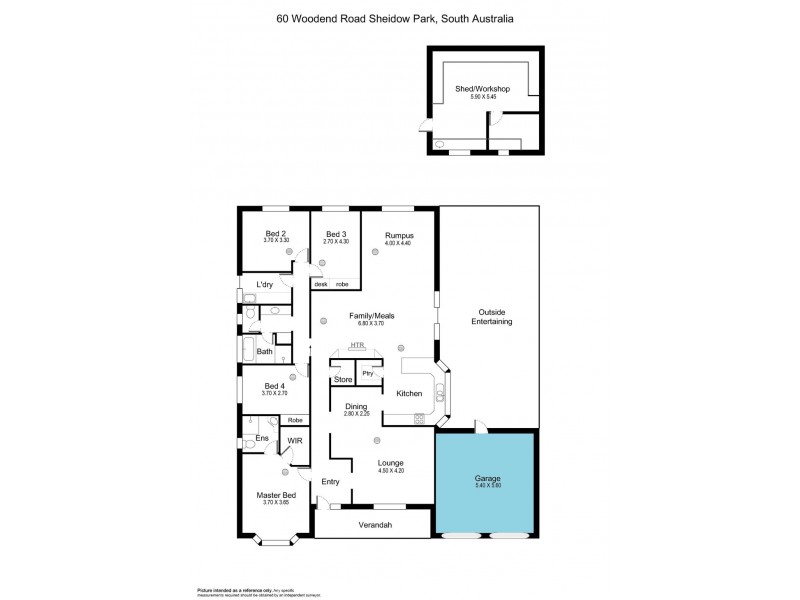 60 Woodend Road, Sheidow Park SA 5158 Floorplan