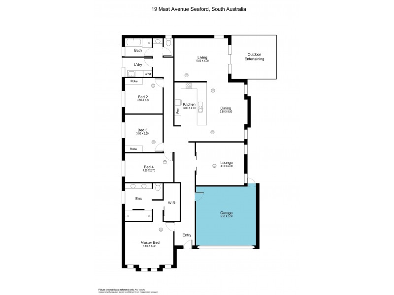 19 Mast Avenue, Seaford Meadows SA 5169 Floorplan