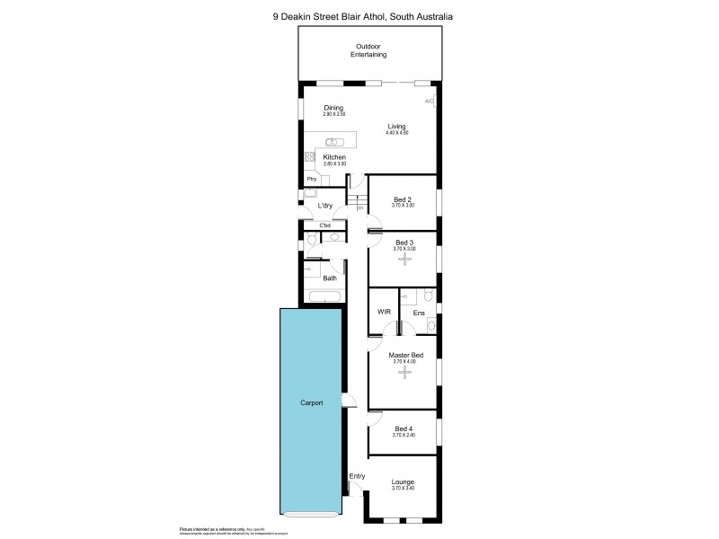 9 Deakin Street, Blair Athol SA 5084 Floorplan