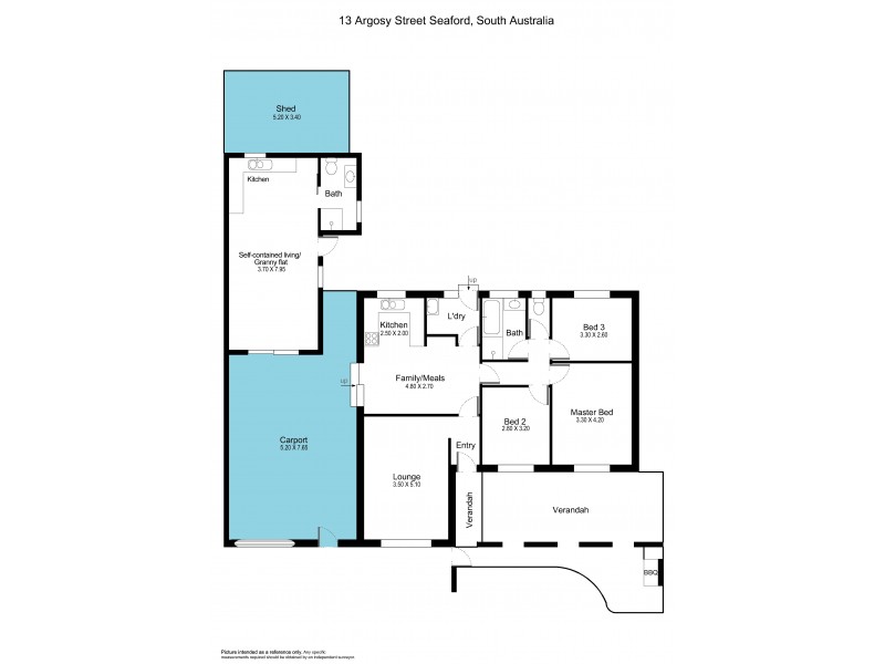 13 Argosy Street, Seaford SA 5169 Floorplan