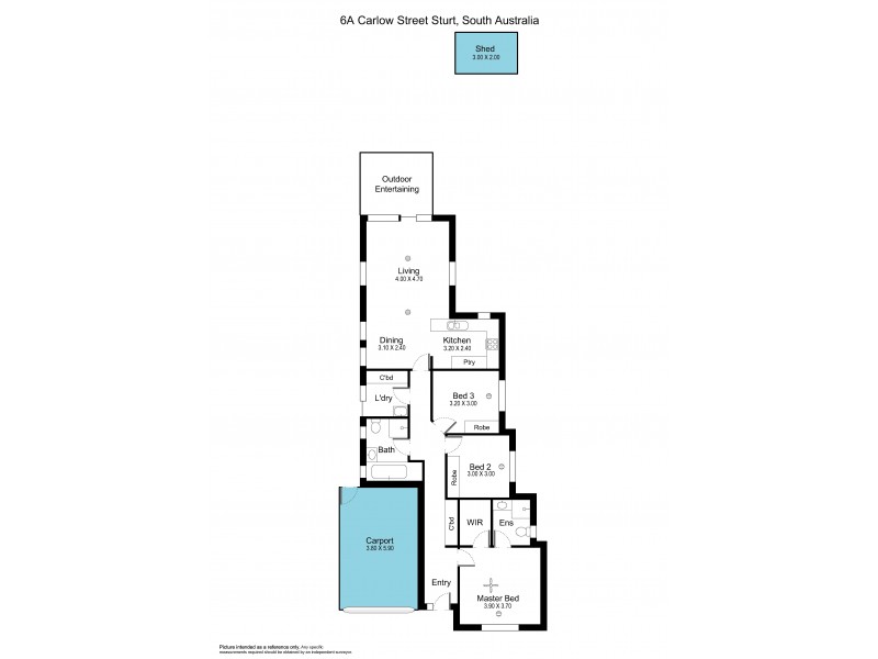 6a Carlow Street, Sturt SA 5047 Floorplan