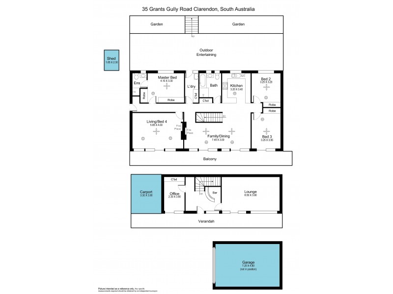 35 Grants Gully Road, Clarendon SA 5157 Floorplan