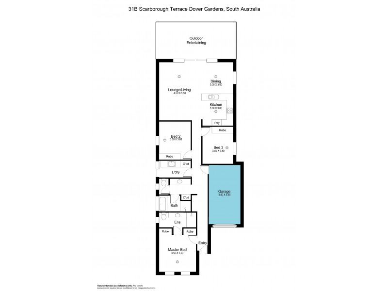 31b Scarborough Terrace, Dover Gardens SA 5048 Floorplan