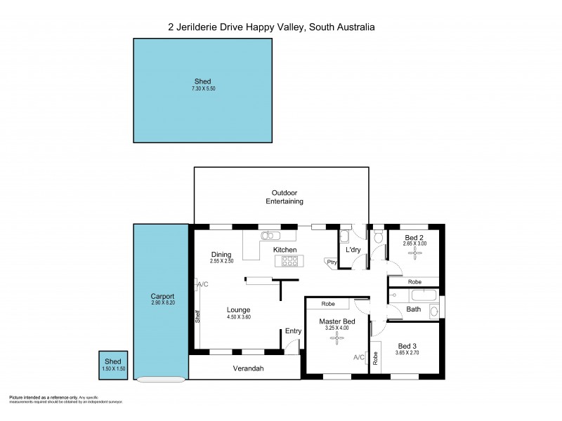 2 Jerilderie Drive, Happy Valley SA 5159 Floorplan