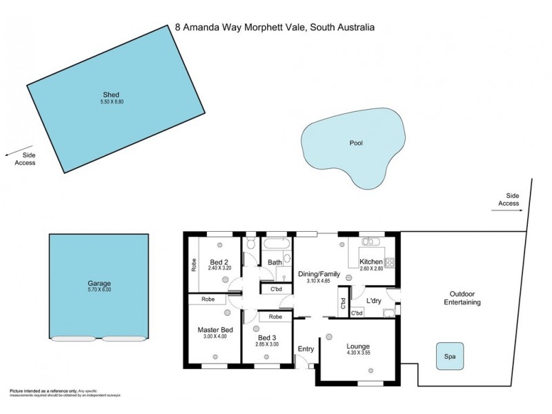 8 Amanda Way, Morphett Vale SA 5162 Floorplan