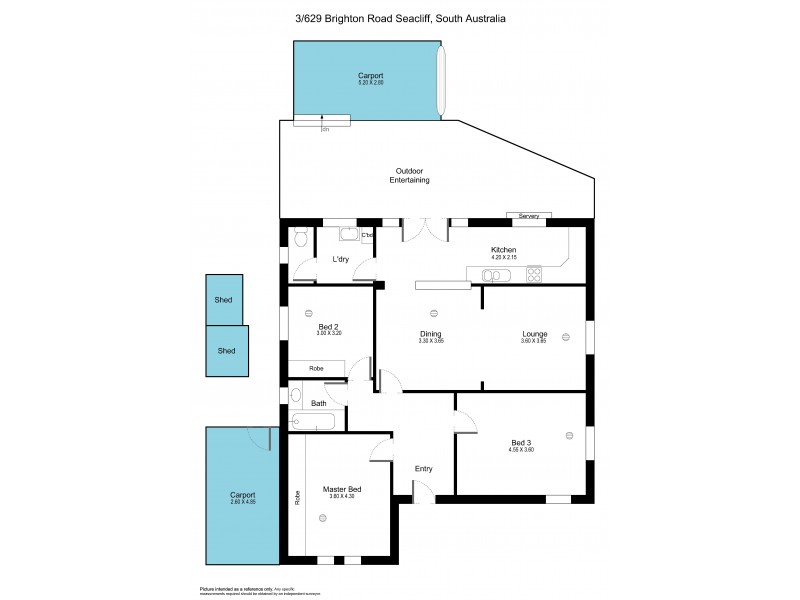 3-629 Brighton Road, Seacliff SA 5049 Floorplan