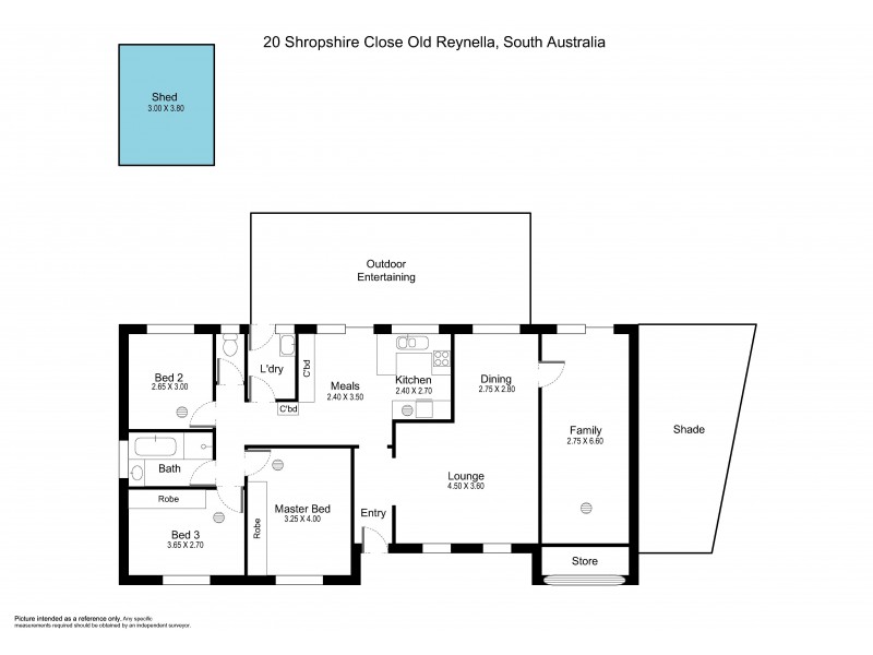 20 Shropshire Close, Old Reynella SA 5161 Floorplan