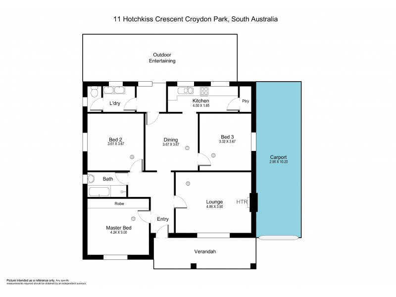 11 Hotchkiss Crescent, Croydon Park SA 5008 Floorplan
