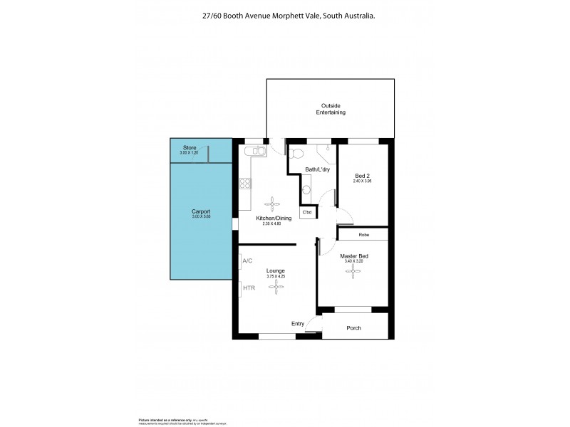 27-60 Booth Avenue, Morphett Vale SA 5162 Floorplan
