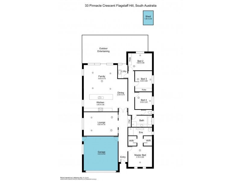 33 Pinnacle Crescent, Flagstaff Hill SA 5159 Floorplan