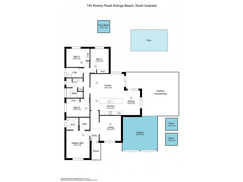 144 Rowley Road, Aldinga Beach SA 5173 Floorplan