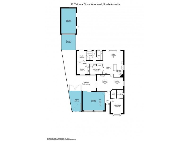12 Yaldara Close, Woodcroft SA 5162 Floorplan